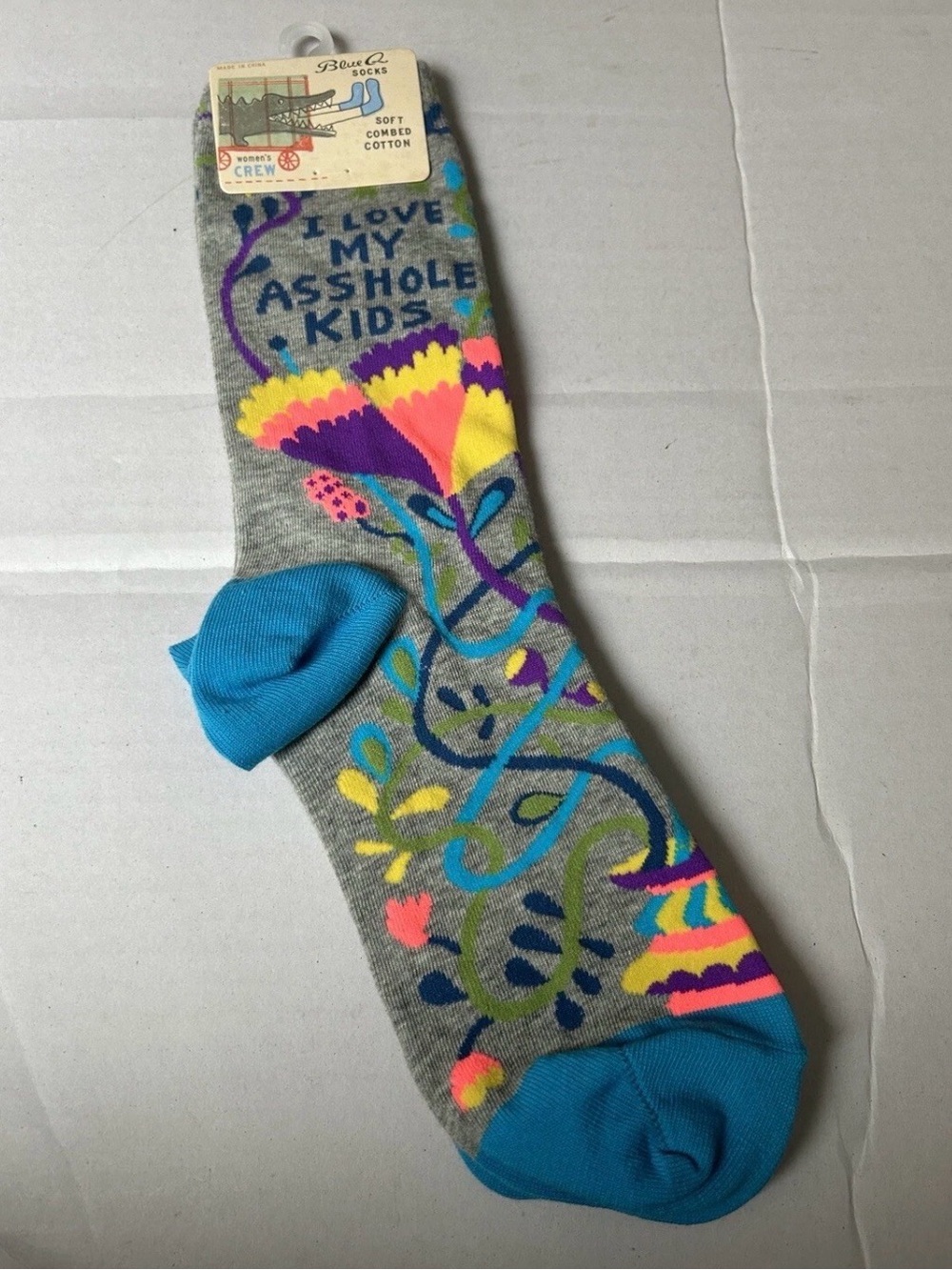 Blue Q Crew Socks